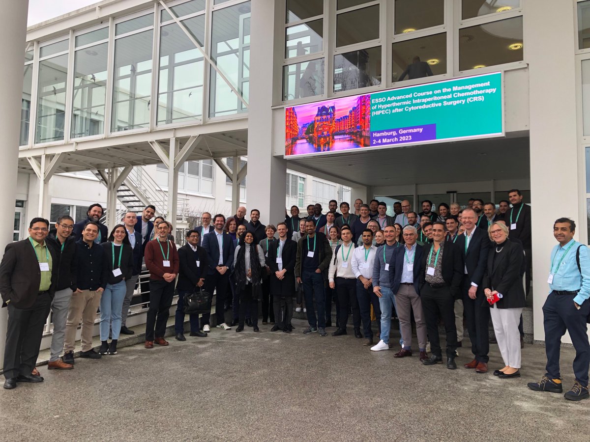 ESSOnews's tweet image. 🤩It's the final day of our #AdvancedCourse on the management of #HIPEC after #CRS
Thank you to the faculty & participants for making it a success! #ESSOfamily #ESSOcourses
#surgicaloncology #cytoreductivesurgery #lll @KurtSpeeten @AndreasBrandl8 @FaheezM @somusp9
