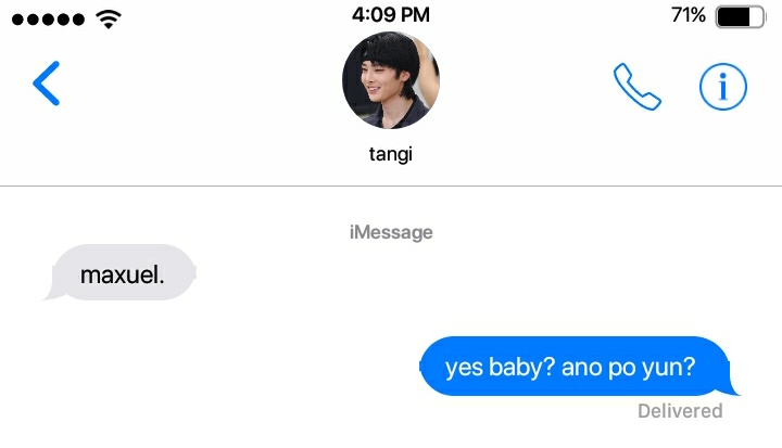 calling my boyfriend in his name to see his reaction, a hyunin one shot au.