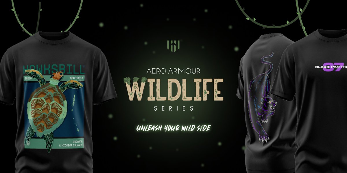We at Aero Armour, introducing our NEW WILDLIFE COLLECTION live on our website - aeroarmour.store

#aeroarmour #wearyourvalour #wildlifecollections #wildlife #mightyfalcons #tuskers #blackpanther #hawksbillturtle #royalbengaltiger #wolfpack #horse #indianleopard