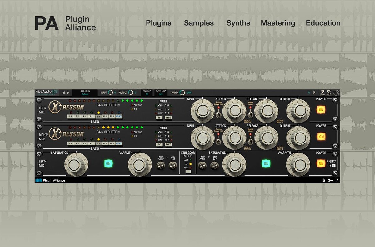 IgorVertus's tweet photo. Hoping to see more reviews soon about the #distressor clone by @pluginalliance - KIIVE AUDIO Xtressor
#vst #producers #daw #cubase #ableton #logic #protools https://t.co/jQ7Bhzcdrq