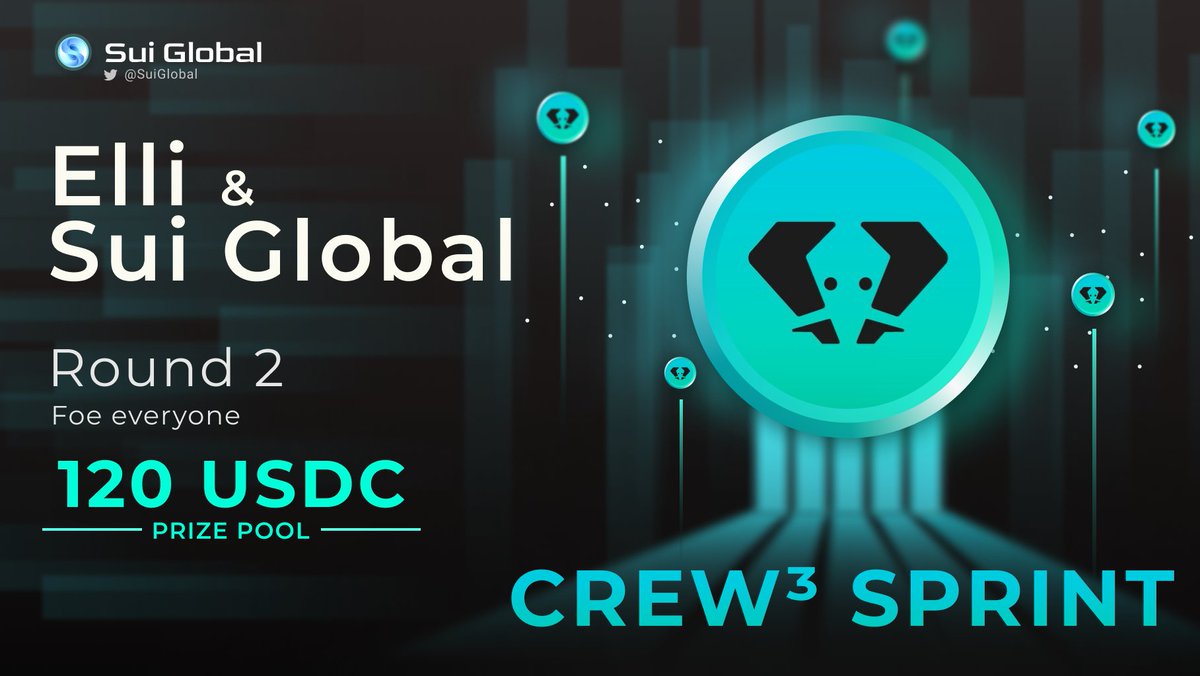 Monad Pump (@monadpump) on Twitter photo 📢ROUND 2 is Live!🚀
@suiglobal & <a href="/elli_wallet/">ELLI - Your Sui Ally</a> Crew3 Sprint available for EVERYONE!
🎁120 USDC for 10 lucky 🐘
👉crew3.xyz/c/suiglobal/🐘🐘🐘
<a href="/elli_wallet/">ELLI - Your Sui Ally</a> - a mighty Sui wallet that empowers you to explore the crypto jungle safely.
⏰March 4 - March 15🏁 📢ROUND 2 is Live!🚀
@suiglobal & <a href="/elli_wallet/">ELLI - Your Sui Ally</a> Crew3 Sprint available for EVERYONE!
🎁120 USDC for 10 lucky 🐘
👉crew3.xyz/c/suiglobal/🐘🐘🐘
<a href="/elli_wallet/">ELLI - Your Sui Ally</a> - a mighty Sui wallet that empowers you to explore the crypto jungle safely.
⏰March 4 - March 15🏁