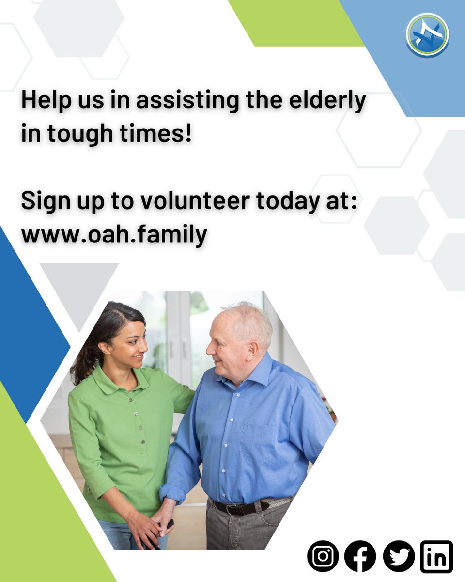 OahFamily's tweet photo. Our elderly need our help the most during times of crisis! Let's come together to make sure their needs are met - join us today at OAH and be a part of the solution! 
Sign up to volunteer at https://t.co/gDWsA8L0JH

#volunteerforacause #helptheelderly #eldercare #oldage https://t.co/izNf9t2DLU
