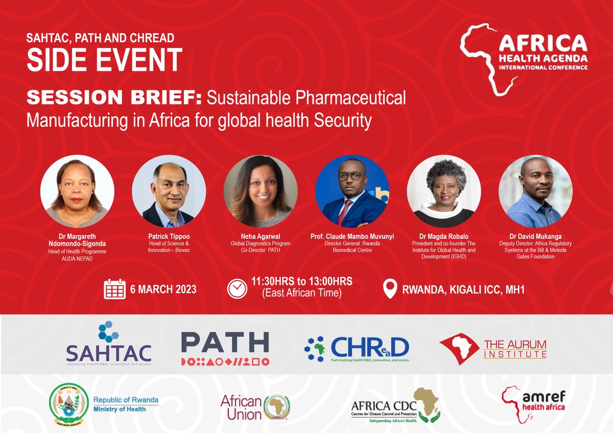 SAHTACtweets's tweet photo. What are the current capacity and capabilities and future needs for sustainable manufacturing in Africa?
@PATHtweets's Neha Agarwal will discuss this and more in this #SAHTAC, @PATHadvocacy and @CHReaDKenya #AHAIC2023 side event
Register here: https://t.co/jIjekhb04P https://t.co/hp2vSY9zvR