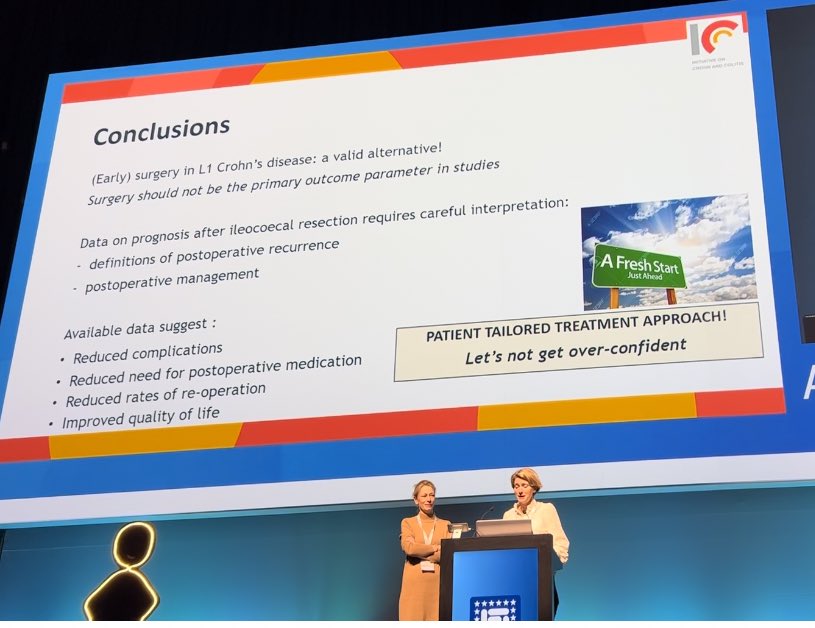 Sunshinehu520's tweet photo. Inspiring debate #ECCO2023 #SurgeryVsMedicationForCD https://t.co/T4RdXZcbUr