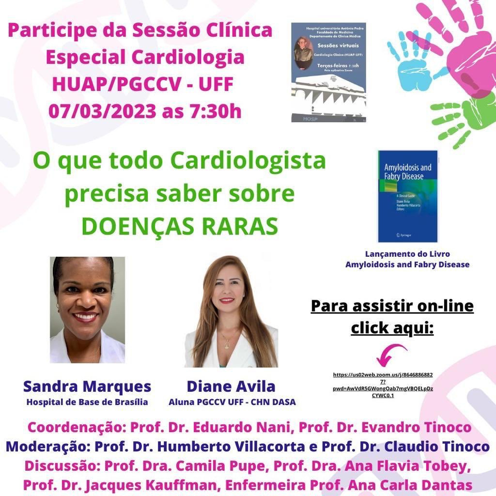 Convidamos Vcs !A Nova CARDIOLOGÍA e as Doenças Raras!