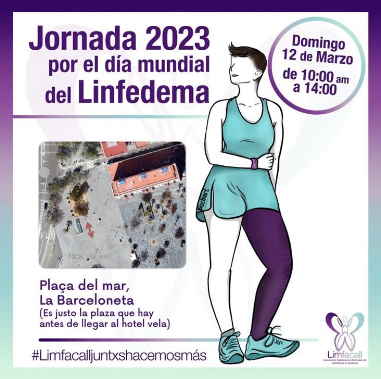 Associació Limfacall (@limfacall) on Twitter photo El domingo 12/03 celebraremos la Jornada por el Día Mundial del #Linfedema. Tendrás la oportunidad de asistir a un taller de autodrenaje, resolver dudas, poner en común experiencias..
📝 👉🏼 limfacall.playoffinformatica.com/actividad/12/J…
📍maps.app.goo.gl/Qatu7AJ1HvGujx…
🪪No olvides tu carnet de socio+DNI El domingo 12/03 celebraremos la Jornada por el Día Mundial del #Linfedema. Tendrás la oportunidad de asistir a un taller de autodrenaje, resolver dudas, poner en común experiencias..
📝 👉🏼 limfacall.playoffinformatica.com/actividad/12/J…
📍maps.app.goo.gl/Qatu7AJ1HvGujx…
🪪No olvides tu carnet de socio+DNI