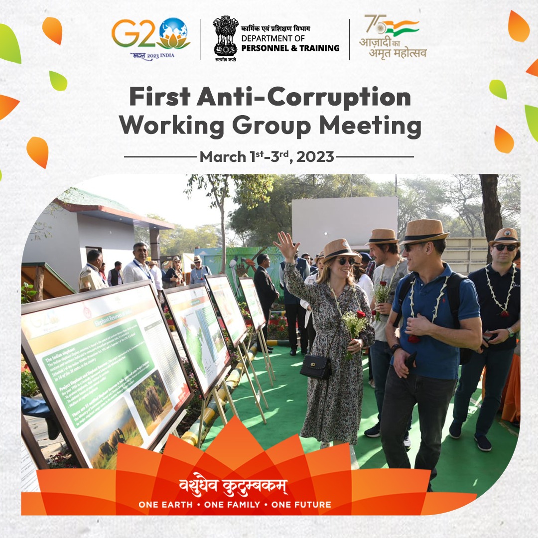 DoPTGoI's tweet photo. #Transparency #ACWG #GoodGovernanceDelivered #India #SmartGovernance #AzadiKaAmritMahotsav #आज़ादीकाअमृत_महोत्सव #AntiCorruption #First_ACWG_Meeting
#Vasudhaiva_kutumbakam #वसुधैव_कुटुम्बकम #G20India #G20 #FirstACWGMeeting #Gurugram
@g20org https://t.co/KMATyf1N3W