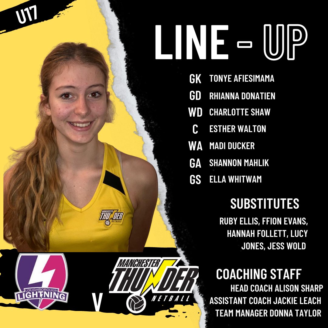 NPL U17s v @lborolightning_academy 

Let’s go Thunder 🖤💛