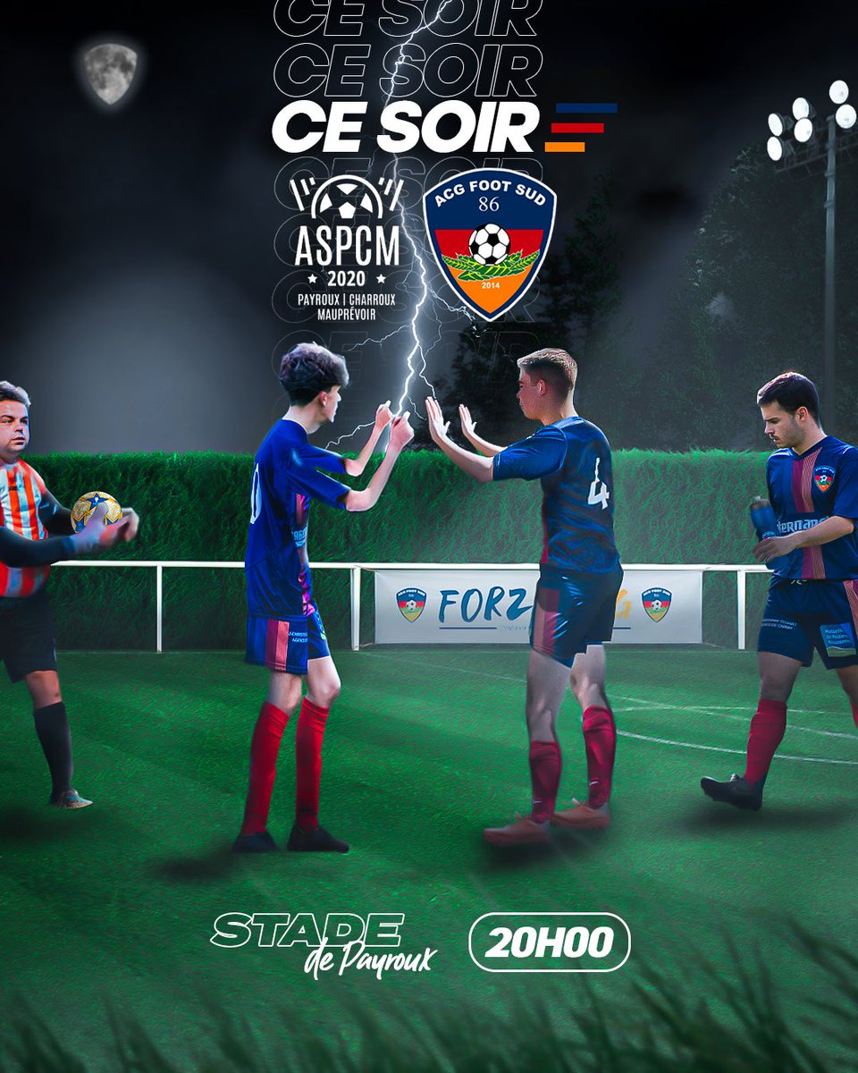 ACGFOOTSUD86's tweet photo. â¡ïžðâððð ðð ðððððð â¡ïž
ð A.S Payroux Charroux Mauprévoir
âœïž ðð²Ìðœð®ð¿ðð²ðºð²ð»ðð®ð¹ ð¯
âïž Stade Alain de lâAllier - ð£ð®ðð¿ðŒðð
âïžð®ð¬ðµð¬ð¬
#ASPCMACG
#FORZAACG ðµðŽð https://t.co/ElKQAj321T