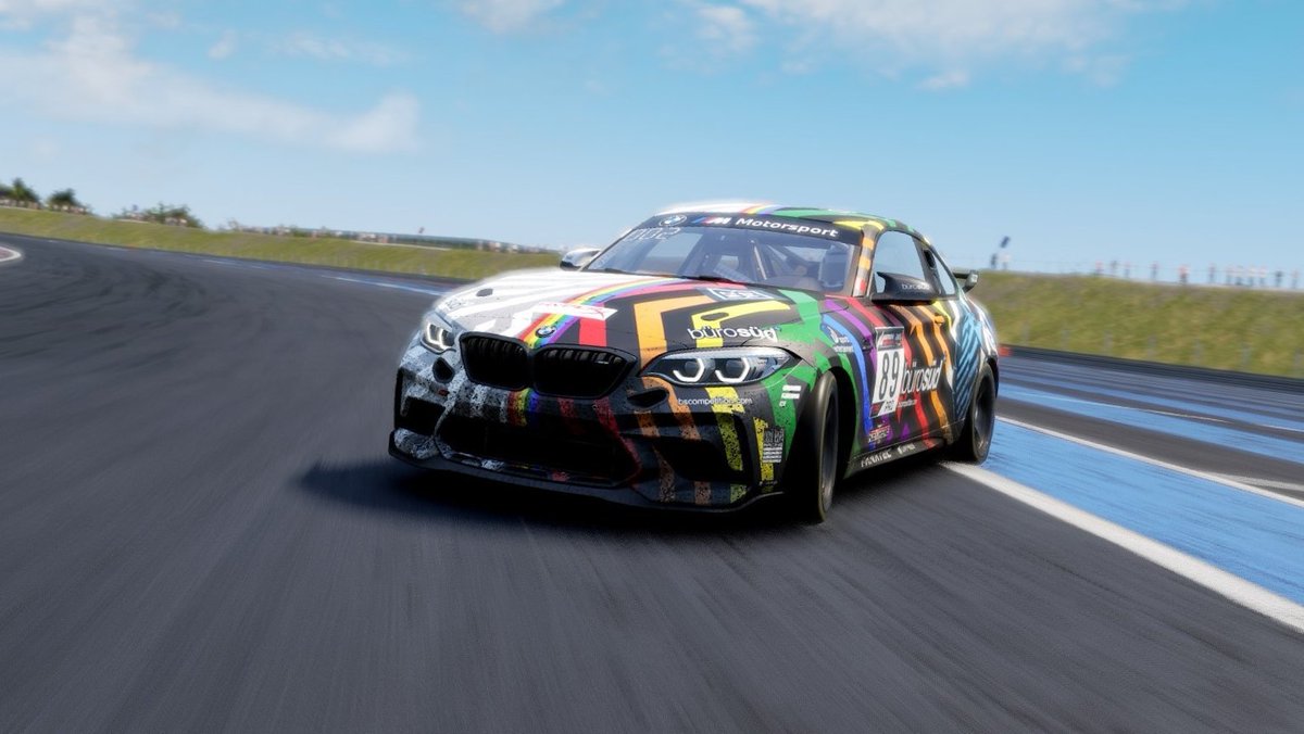 ArthurKammerer's tweet photo. Going into the Final of #FLExTREME as the hunter aiming to take that top spot from @WilliamsEsports👀
The M2 CS in scorching hot condition is a rather special car🥵
LIVE later: https://t.co/Casx5qPep7
#BMWSIM #WeAreNotPlaying https://t.co/lEa9V0YC8S