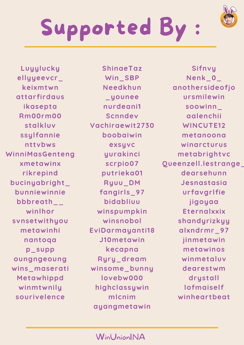 WinUnionINA's tweet image. [ #OneMoreWin &amp;amp; #WINtastic Project Donations Report ]

we would like to send our greatest appreciation for all the donors and everyone who makes all this projects happened. thanks for trusting us, and see you on the next project. 💚🐰

#winmetawin @winmetawin