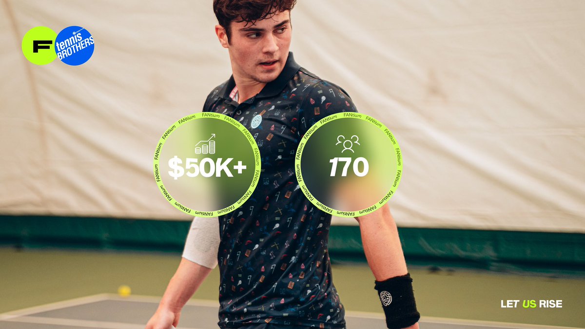 FANtiumOfficial's tweet photo. Felix Mischker Career Drop

Having raised over $50k, Team Felix now has 170 new members 🙌

Thank you FANs, together we are looking forward to joining Felix on his journey into the ATP Top 100.

Let us Rise!
FANtium x @tennisbrothers_ https://t.co/xuVsFQiHFZ