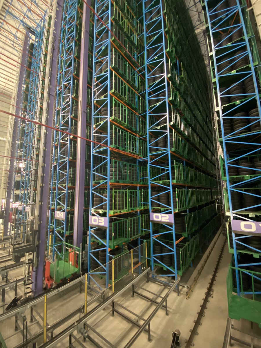 hvgoenka's tweet photo. #CEAT builds a fully automated tyre warehouse in Chennai- one of the most advanced stacking systems in the country. https://t.co/0jBxsksWlv