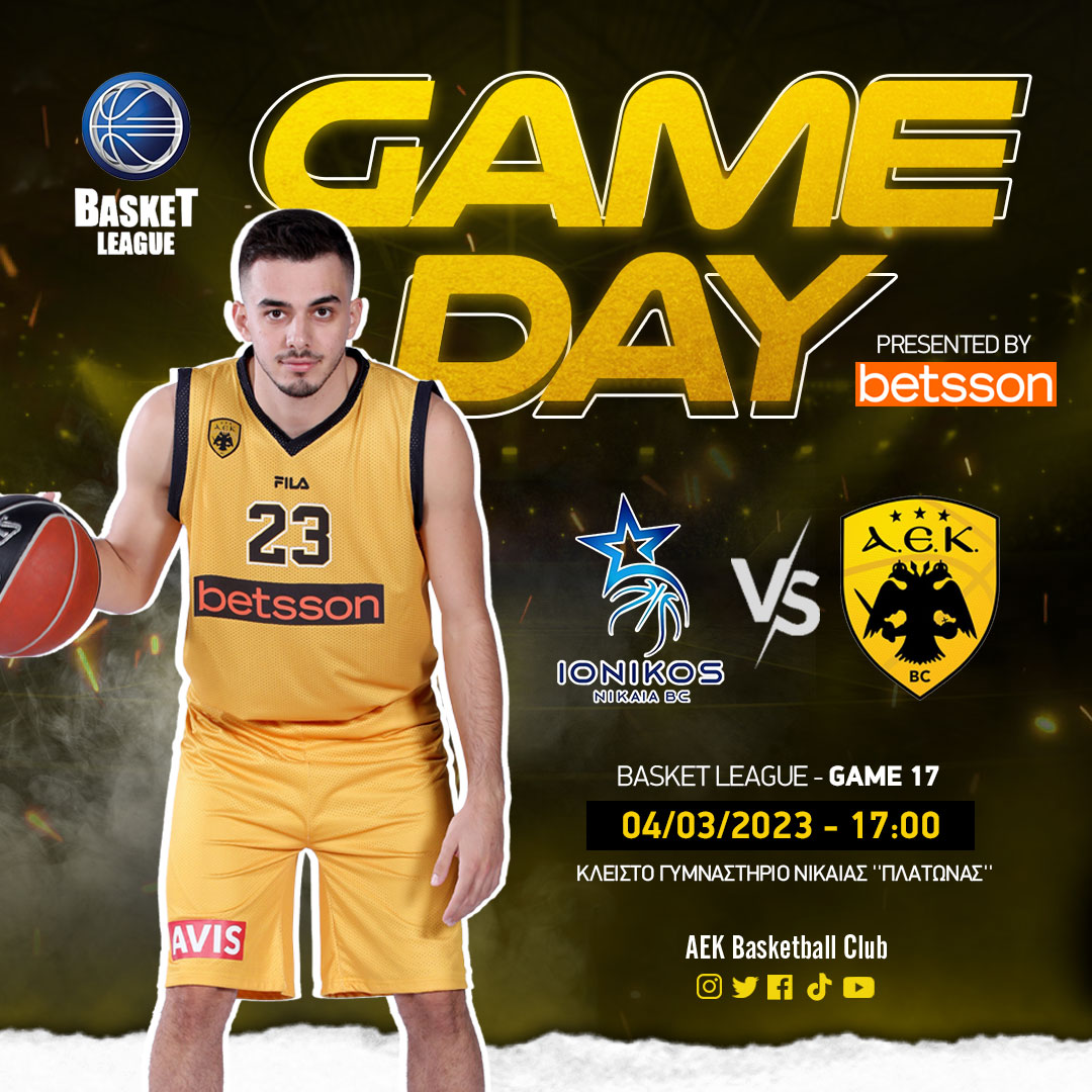 aekbcgr's tweet photo. 🏀 GAMEDAY
🆚 @Ionikosbasket
🕔 17:00
🏟️ Κ.Γ. Νίκαιας «Πλάτωνας»
📺 ΕΡΤ Sports 1
🟡 #aekbc #basket_league #ionaek ⚫ https://t.co/oX9QEny6uG
