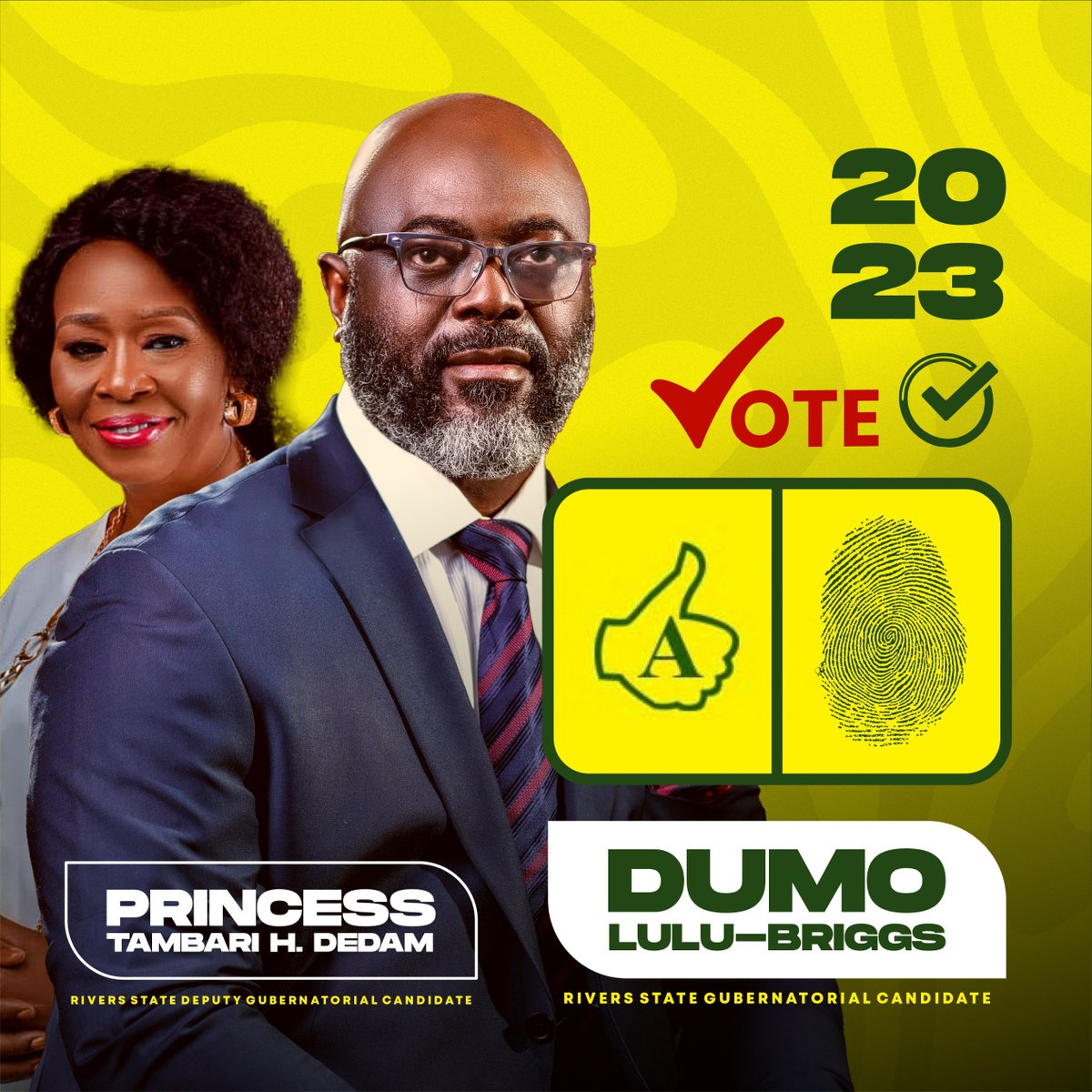 We are “Putting People First”
Come 11th March 2023, we decide and vote ACCORDinly. 
A Renewed Rivers State is possible!

#Dumowilldomore
#SupportDumoLuluBriggs
#VoteDumoLuluBriggsforGovernor
#RiversState2023