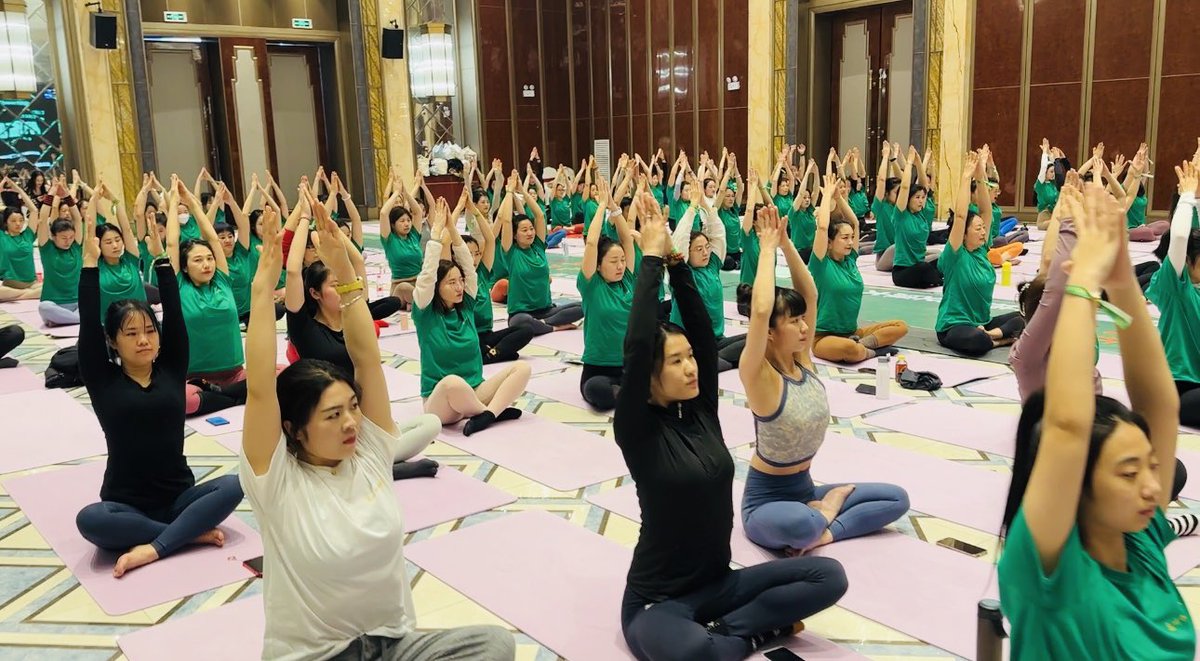 SohanYogaChina's tweet photo. Bozhou yoga festival 2023 
बोझाऊ योग सम्मेलन २०२३ https://t.co/XASgTeaQIB