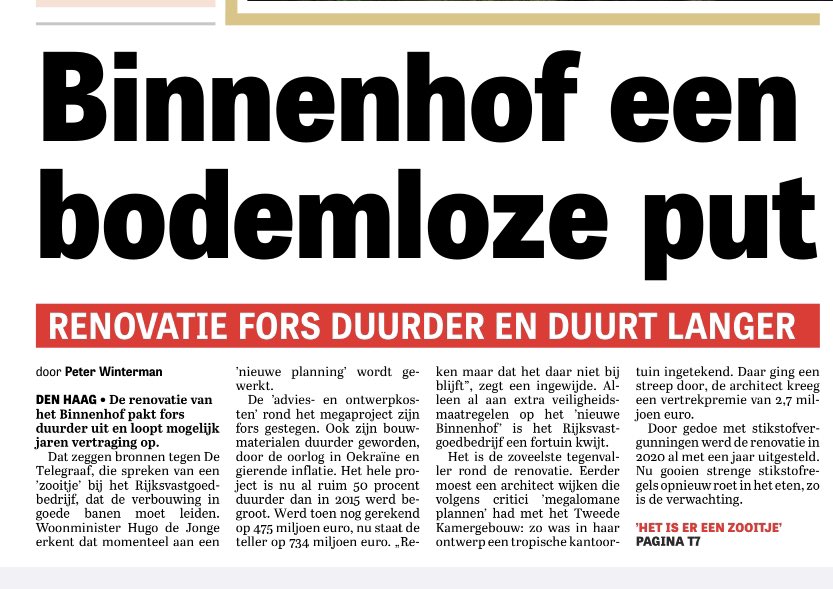 Goed voorbeeld dit… en wel betaalbaarheid van de bouwbranche eisen…