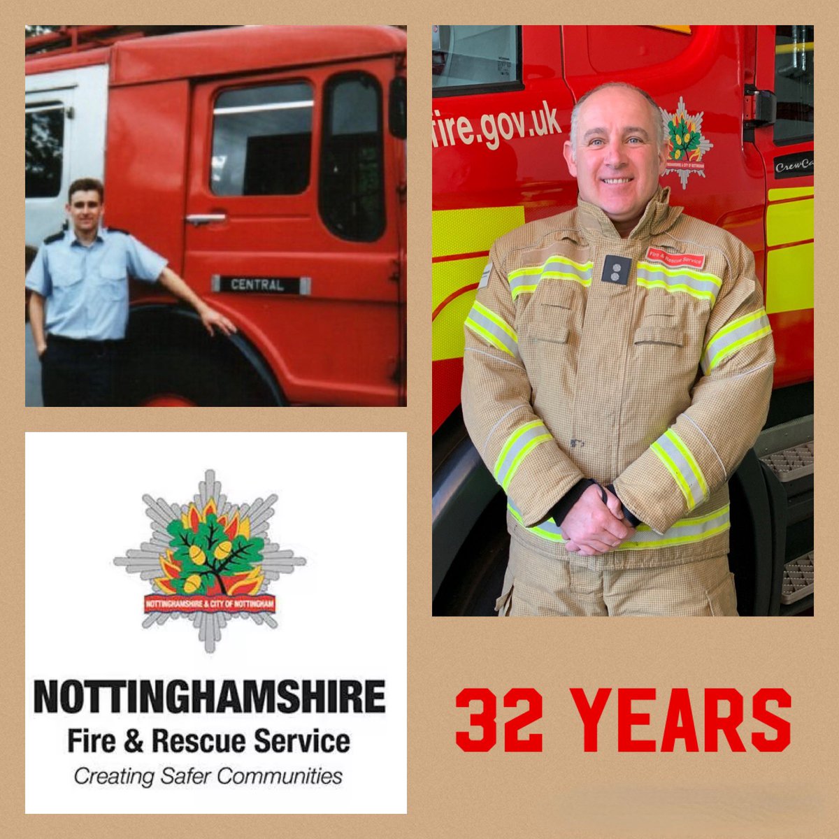 GaryHunt_NFRS's tweet photo. Today marks 32 years since I joined Nottinghamshire Fire &amp; Rescue Service. https://t.co/2CmoohcIC3