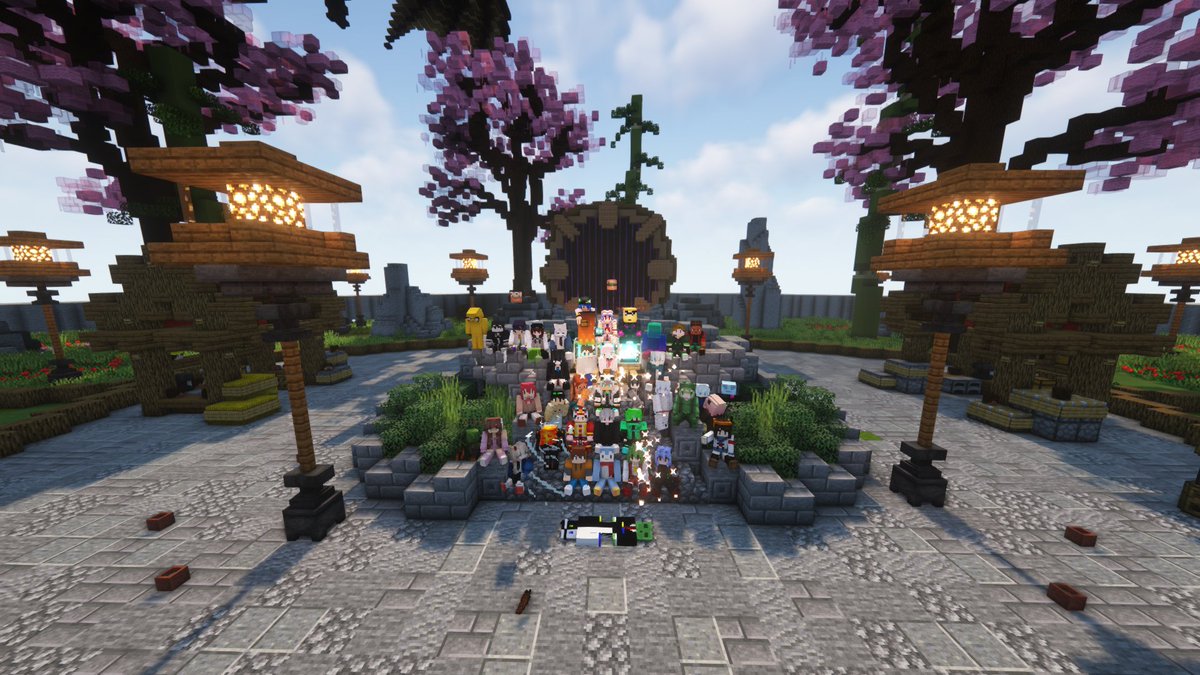 okocraft's tweet photo. 写真撮影楽しかったです！みんなありがとう！

引っ越しが終わったらまた遊びに来てね！

#おこ鯖 https://t.co/w5vKvfaoM2