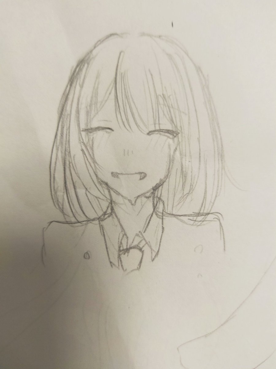 RAMIRASUTO's tweet image. めちゃくちゃお久しぶりです！
泣いてる女の子の落書きです。 
#絵描きさんと繋がりたい 
#女の子イラスト #落書き
#特訓
