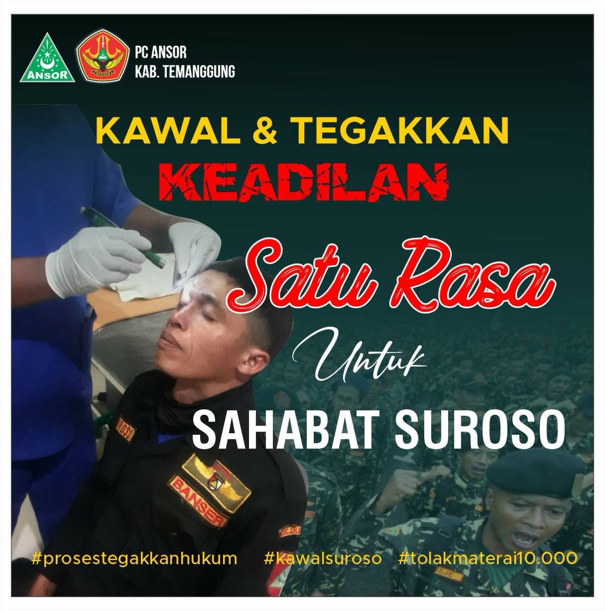 Om_Ethop's tweet photo. KAWAL dan TEGAKKAN KEADILAN
#satukomando
#saturasauntuksahabatsuroso https://t.co/wUY78fueiM