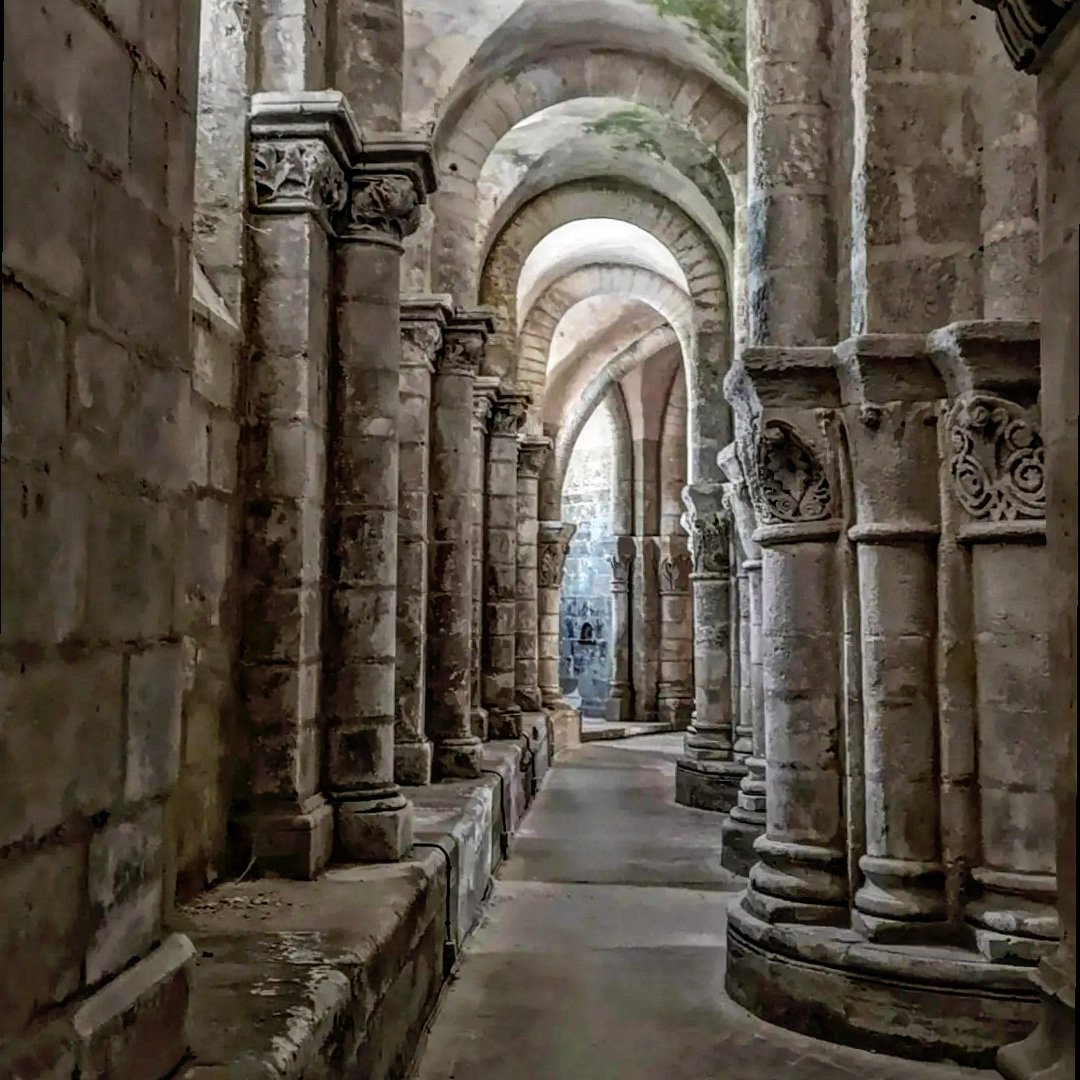 boussemaer_art's tweet image. #Crypte romane de la #basilique #SaintEutrope de #Saintes (XIème s.), #CharenteMaritime. 53 chapiteaux essentiellement ornés de compositions végétales décorent ce vaste espace souterrain abritant le sarcophage reliquaire du premier évêque de la #Saintonge.
instagram.com/p/CpR-mA7o9jR
