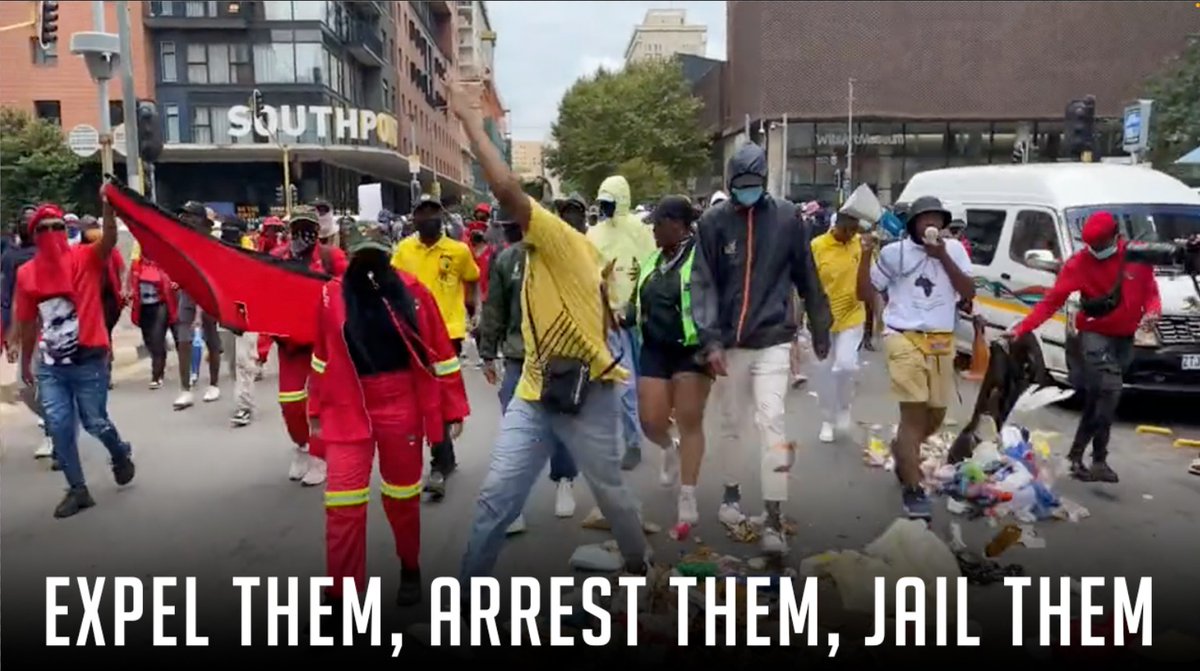 RenaldoGouws's tweet photo. At what point do you expel these students and arrest them for destroying public property? They belong in jail, not at university. https://t.co/DjZdqOCZuK https://t.co/9OPCTJiG4k