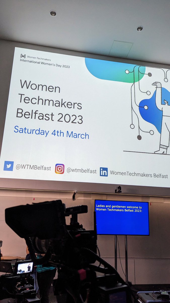 Last few minutes before we kick off 🎉 #WTMBelfast #WTMDareToBe