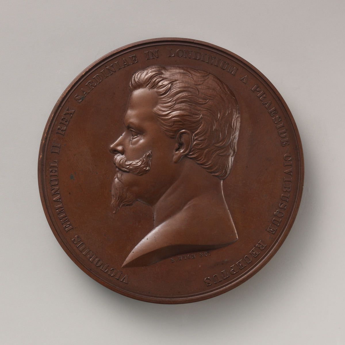 Benjamin Wyon, To Commemorate the Reception by the City of London of King Victor Emanuel, of Sardinia, December 4, 1855, 1855 #themet #europeanart metmuseum.org/art/collection…