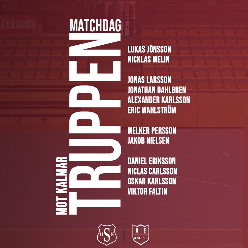 stavstenhk's tweet photo. MATCHDAG - TRUPPEN

Dagens trupp mot KFUM Kalmar HK presenteras i samarbete med Aldrig Ensam.

Avkast 15:00.

#viärstavsten https://t.co/duj6PWx3Fa