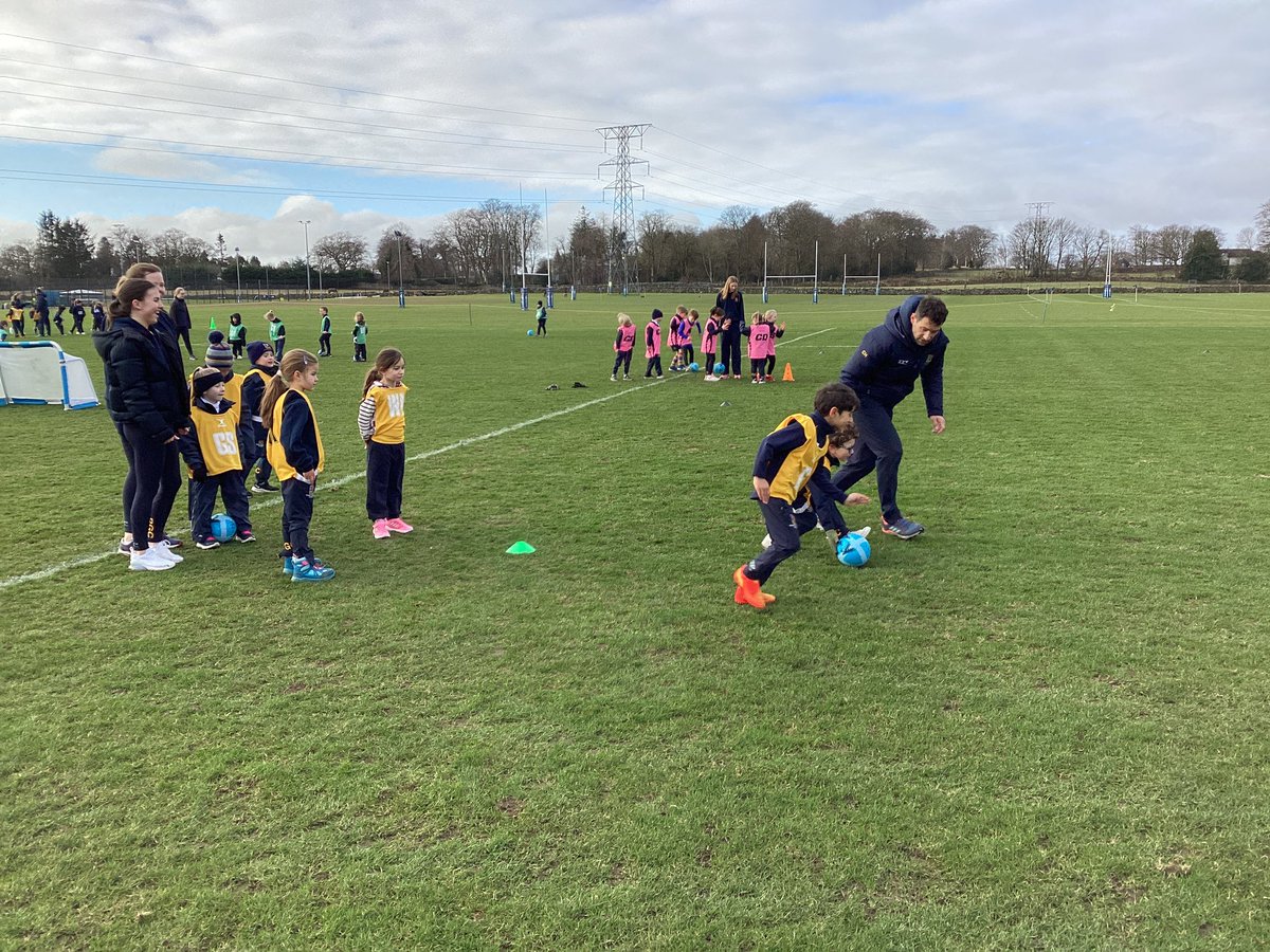 rgcsport's tweet photo. A fantastic turnout from P1-4 for their multi sports session. 🙌 It’s a great chance for pupils to experience the excitement of taking part in sport at Countesswells on a Saturday morning. Great effort everyone! 👏 🏉 ⚽️ 🏃‍♀️
#rgcsport @RGC_Junior @robertgordons @robin_macp @cak13 https://t.co/8qpd5dH1LH