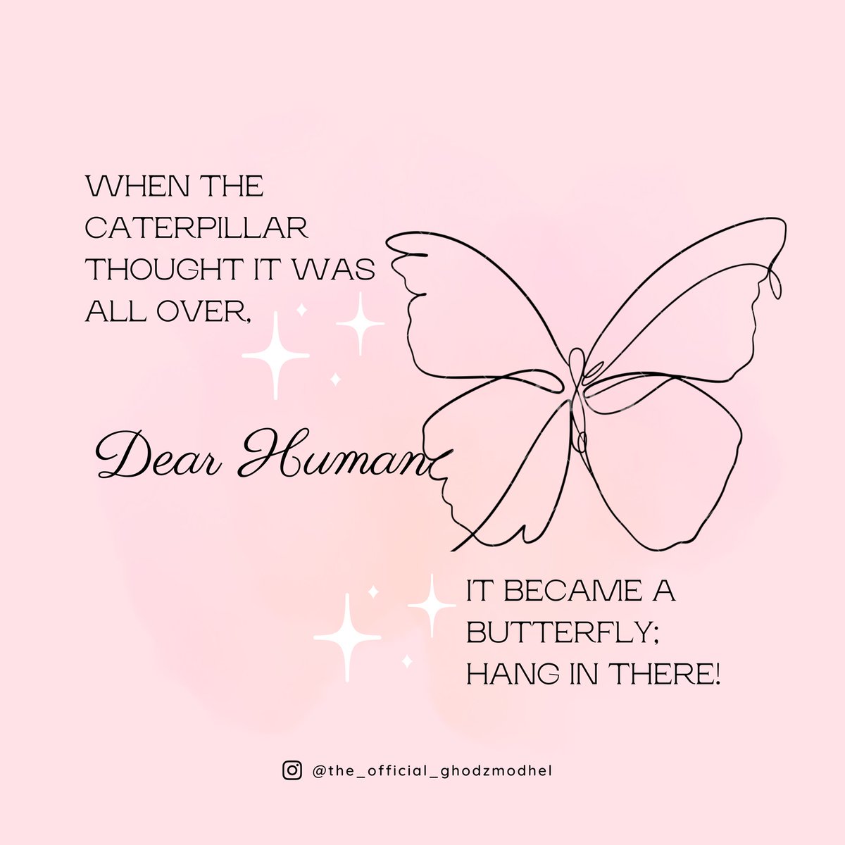 DearHuman365's tweet photo. Dear Human, keep marching on this March; hang in there 🐛🦋

#ghodzmodhel #dearhuman #march #hanginthere #beintentional #thrive #gohard #learning #dailymotivation #journal https://t.co/8YQL3D3E6d