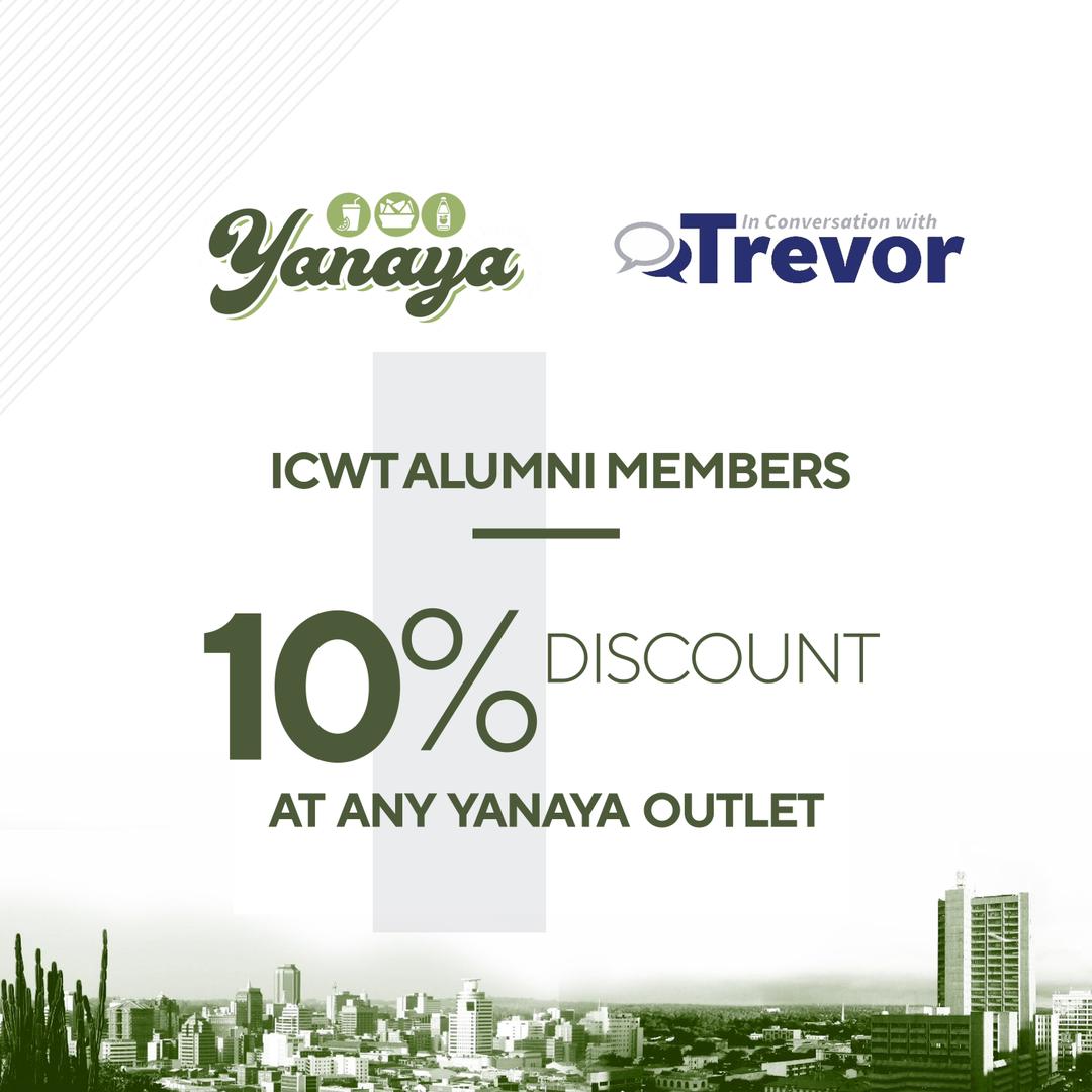 We are excited about these benefits to <a href="/ConvoWithTrevor/">In Conversation with Trevor</a> Alumni.  Thank you, Dr. Mati Nyazema (Mbano Manor Hotel) and <a href="/nyarydhliwayo/">Nyaradzo Moyo</a> <a href="/YanayaLifestyle/">Yanaya</a>
for these generous offers.  🙏🏿