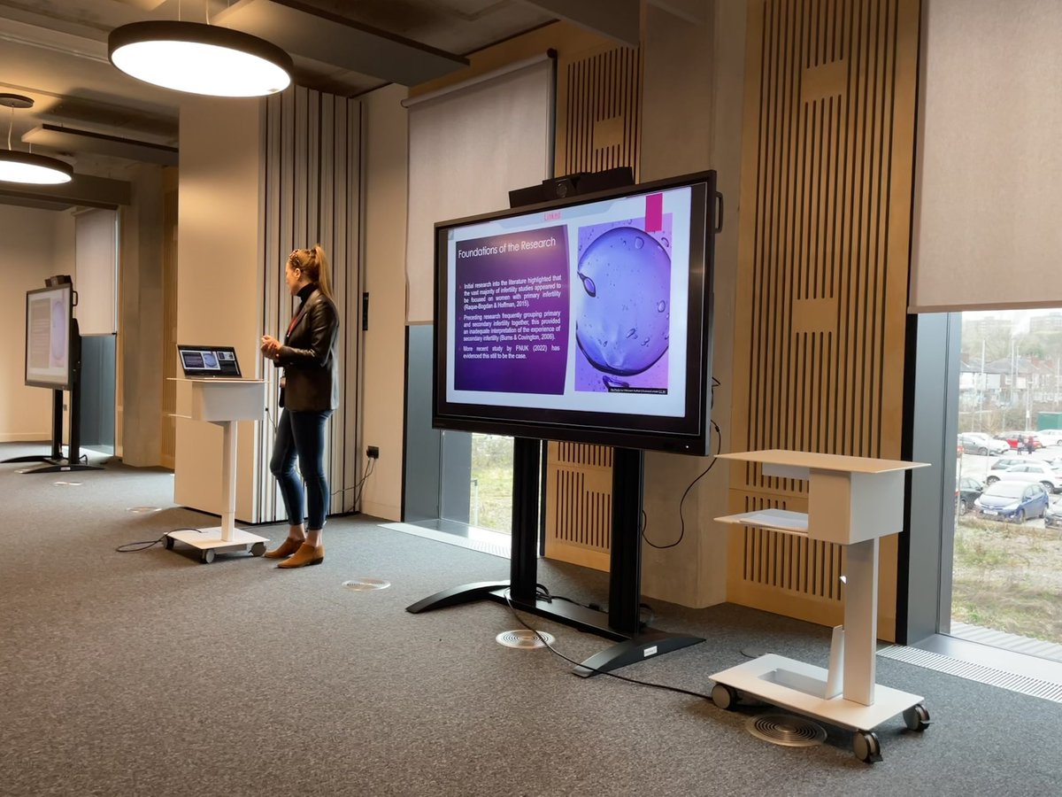 StaffsCouns's tweet photo. Mairi Smith presenting her research on secondary infertility, and silence and shame #StaffsTRIP https://t.co/pFoExcGJ5L