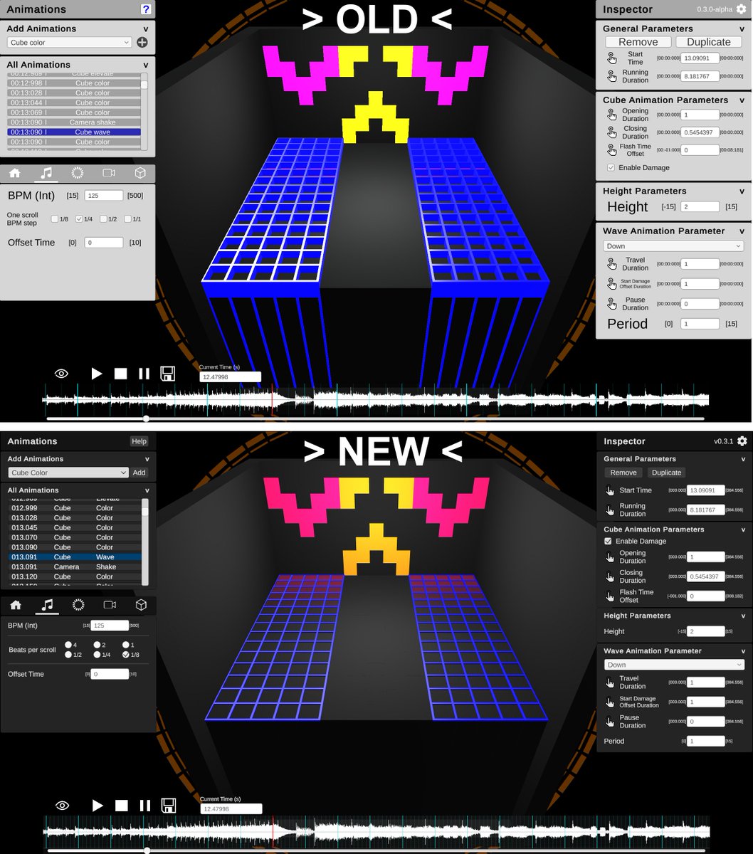 DancingCube's tweet photo. 👋Hey! We wanted to give our Level Editor a new fresh and more modern look&amp;feel before its first release.

Here you can compare the old and the new version.
What do you think?

#screenshotsaturday #indiegame #gamedev #swissgames https://t.co/N9CgH6iYUT