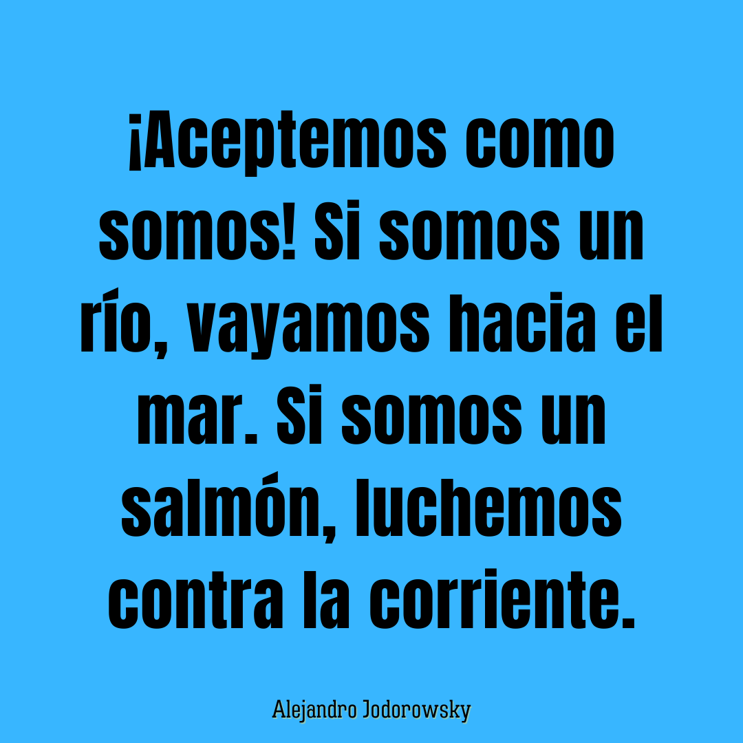 alejodorowsky's tweet photo. ¡Aceptemos como somos! https://t.co/v5CNmJWMnk