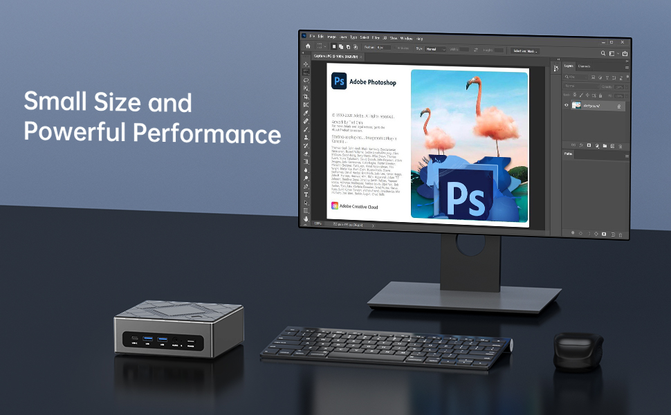 kamrui_minipc's tweet image. #KAMRUI CK10 Mini #PC can be used for office use as well as PS for image design, short video editing, playing mainstream online games(like LOL, War3, Dota), etc.