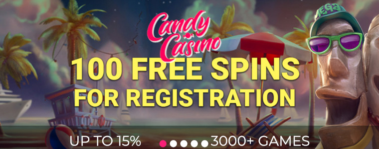 &#127852; Candy Casino: 100 Free Spins on Registration with No Deposit Required!