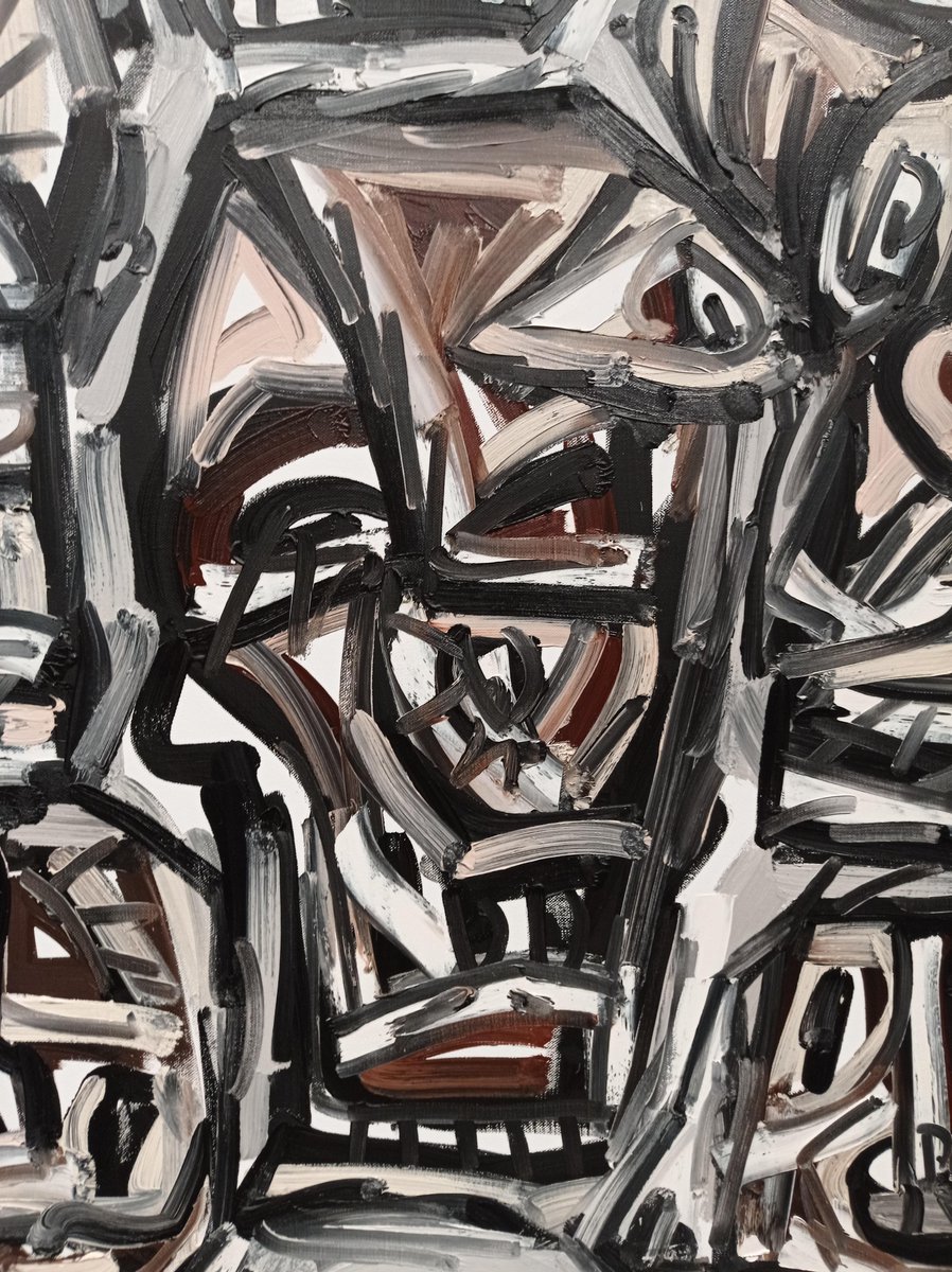 MuseoGuggenheim's tweet photo. 👥 'Karl-Johann Strasse II' by Antonio Saura is a part of the theme “Crowds”. The bodiless faces take centre stage in the group of works that make up this theme.
 
👉 You can visit it in the Museum until March 12th.
 
#ColecciónGuggenheimBilbao #ElDetalle #TheDetail https://t.co/lcDHvVuoZb