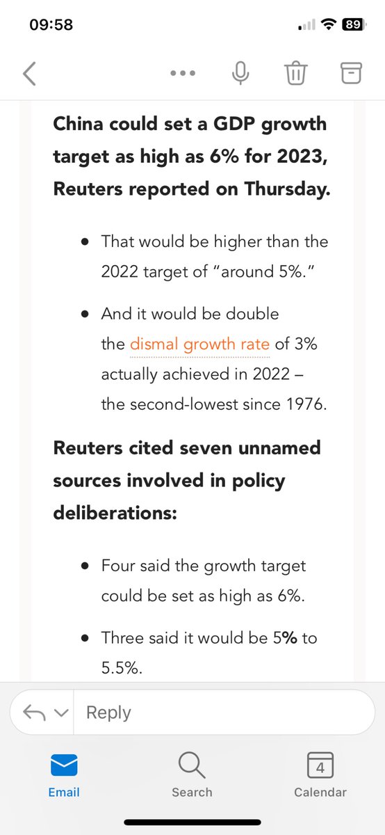 Are we paying enough attention to the Chinese growth rate? 

The nimbleverse misses the good old days of China boosterism &amp; research notes giving a read out of the “two sessions”