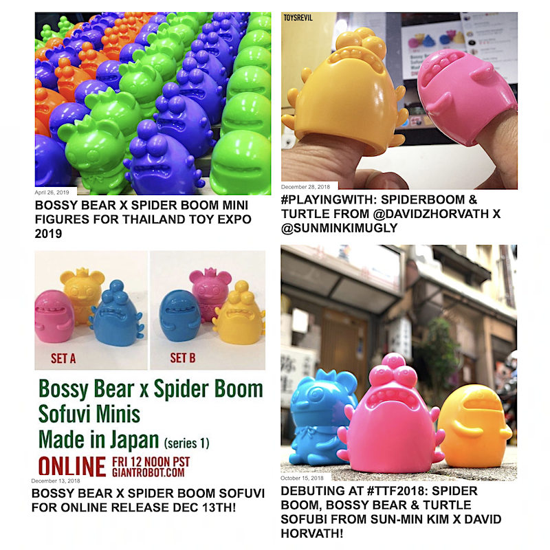 toysrevil's tweet photo. #BOSSYBEAR Toys @davidzhorvath X #Toy2R: https://t.co/Sht10yrdQ2 (including Turtle & friends).
#SPIDERBOOM finger puppets from Sun-Min Kim: https://t.co/RFiaNP6oU1
#toynews
#toysblog https://t.co/DzWdgb6lgh