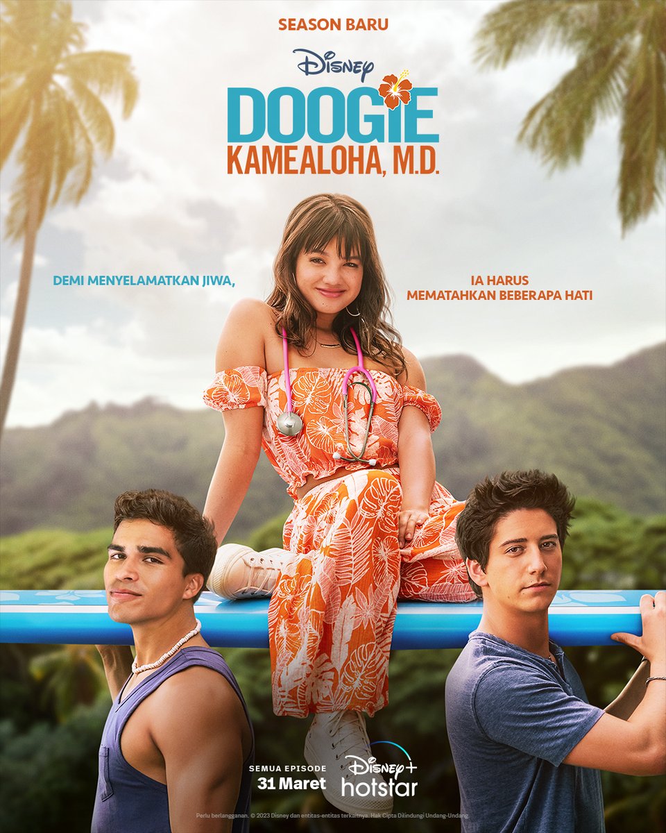 DisneyPlusID's tweet image. Sang dokter telah kembali. 🩺

Eksklusif di #DisneyPlusHotstarID, streaming season 2 #DoogieKamealohaMD mulai 31 Maret.