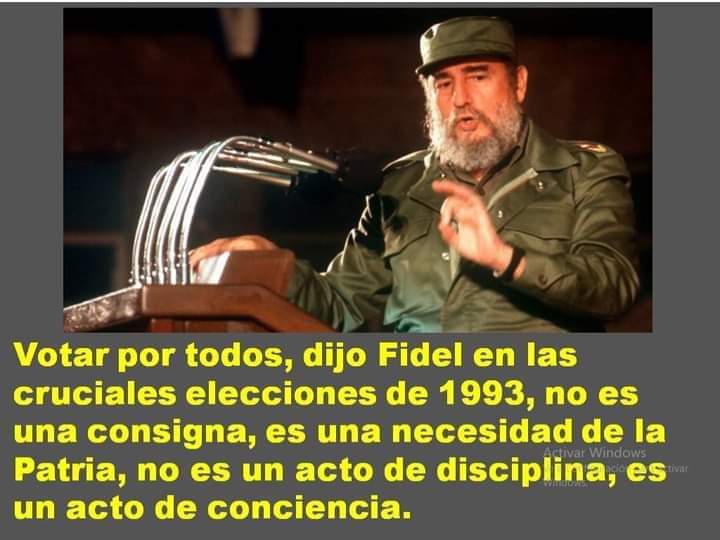 #Cuba 🇨🇺 No hay pluripartidismo. Hay “millonaripartidismo”
Aquí cualquier ciudadano mayor de edad –y son millones y millones–, puede proponer para que se postule a cualquier ciudadano, de los millones de ciudadanos de este país con derecho al voto" #FidelPorSiempre  #YoVotoXTodos