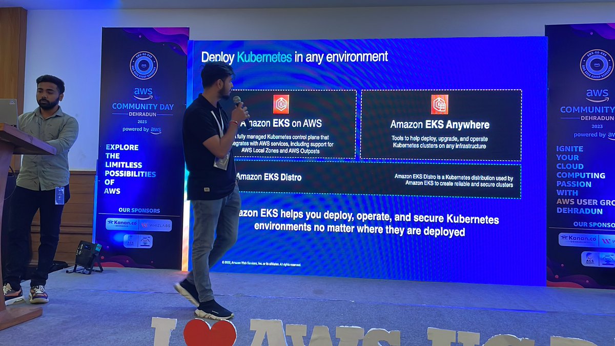 AvinashDalvi_'s tweet photo. Listening now “Kubernetes everything with Amazon EKS” @ghumare64 @abhinavd26 #AWSCommunity #AWS #AWSCommunityDays #EKS @awsugddn https://t.co/cjPtOqXB9d