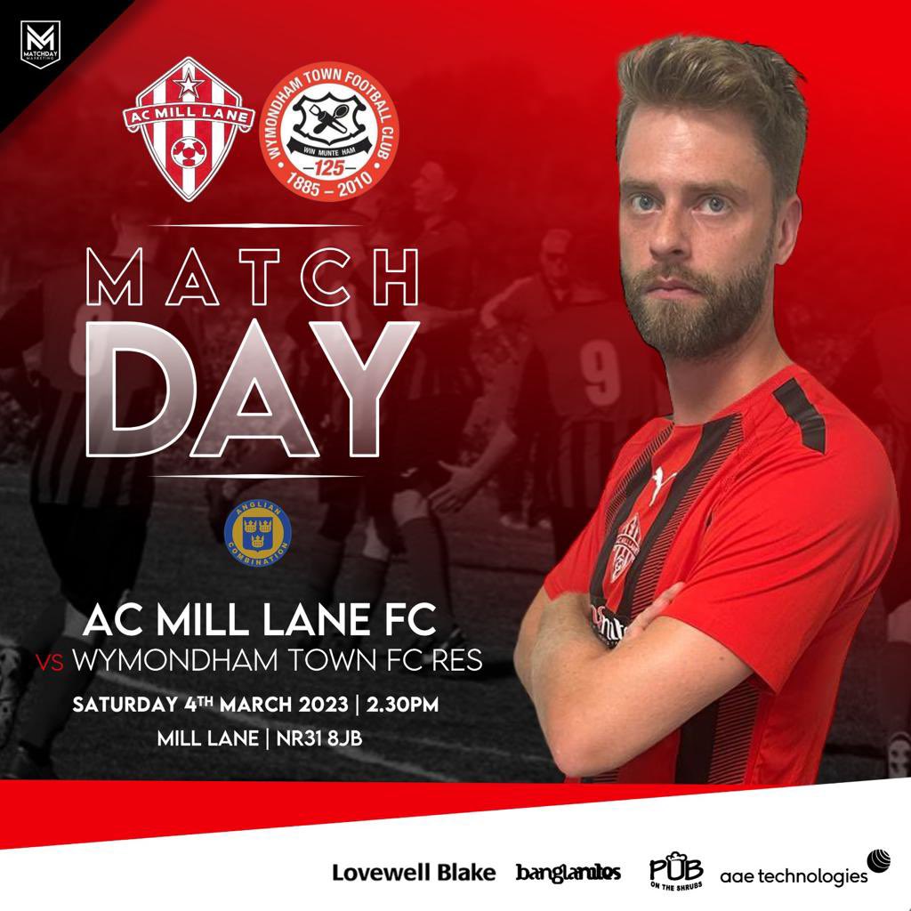 It’s match day! Come down to Mill Lane &amp; support the lads, 2:30 KO! 🔴⚫️
