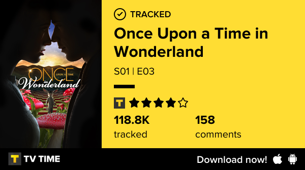 I've just watched episode S01 | E03 of Once Upon a Time in Wonderland! #onceuponatimeinwonderland  tvtime.com/r/2JE6x #tvtime