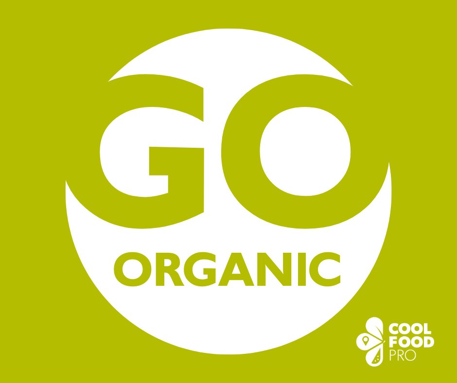 Why go organic?
🐛 No pesticides and better for wildlife
🧑‍🌾 It favours sustainable farming
🍎 It's healthier for your customers!

Choose to go organic today and use the #CoolFoodPro carbon calculator to get you there!