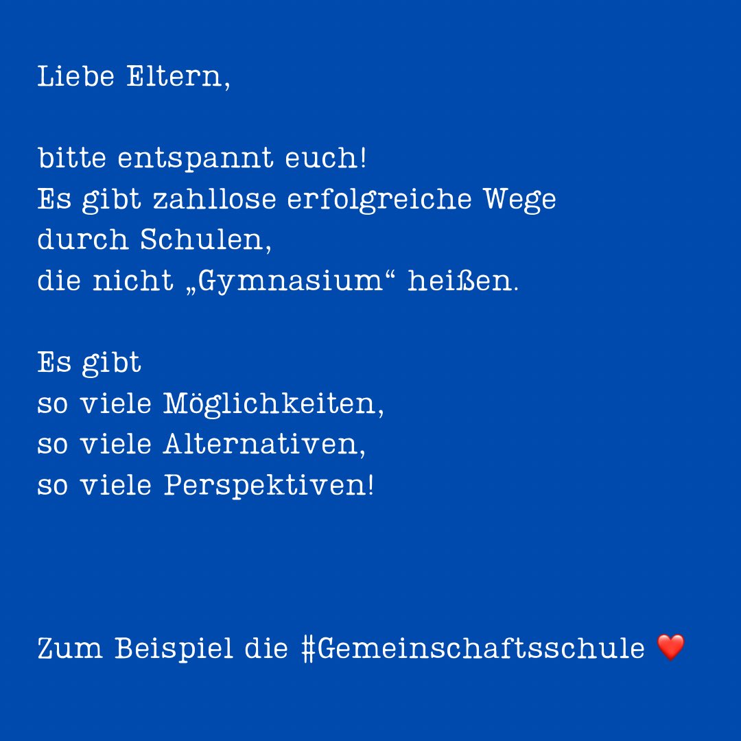 🥳 Kaum ist das Faschingstreiben vorbei, geht es wieder los:
Worte geistern durch die Medien: 

🤔 Verbindliche Grundschulempfehlung
🤔 Weiterführende Schule
🤔 Übergangsentscheidung

Ein Thread 🧵 1/x

#twlz #edubw #gemeinschaftsschule #grundschulempfehlung