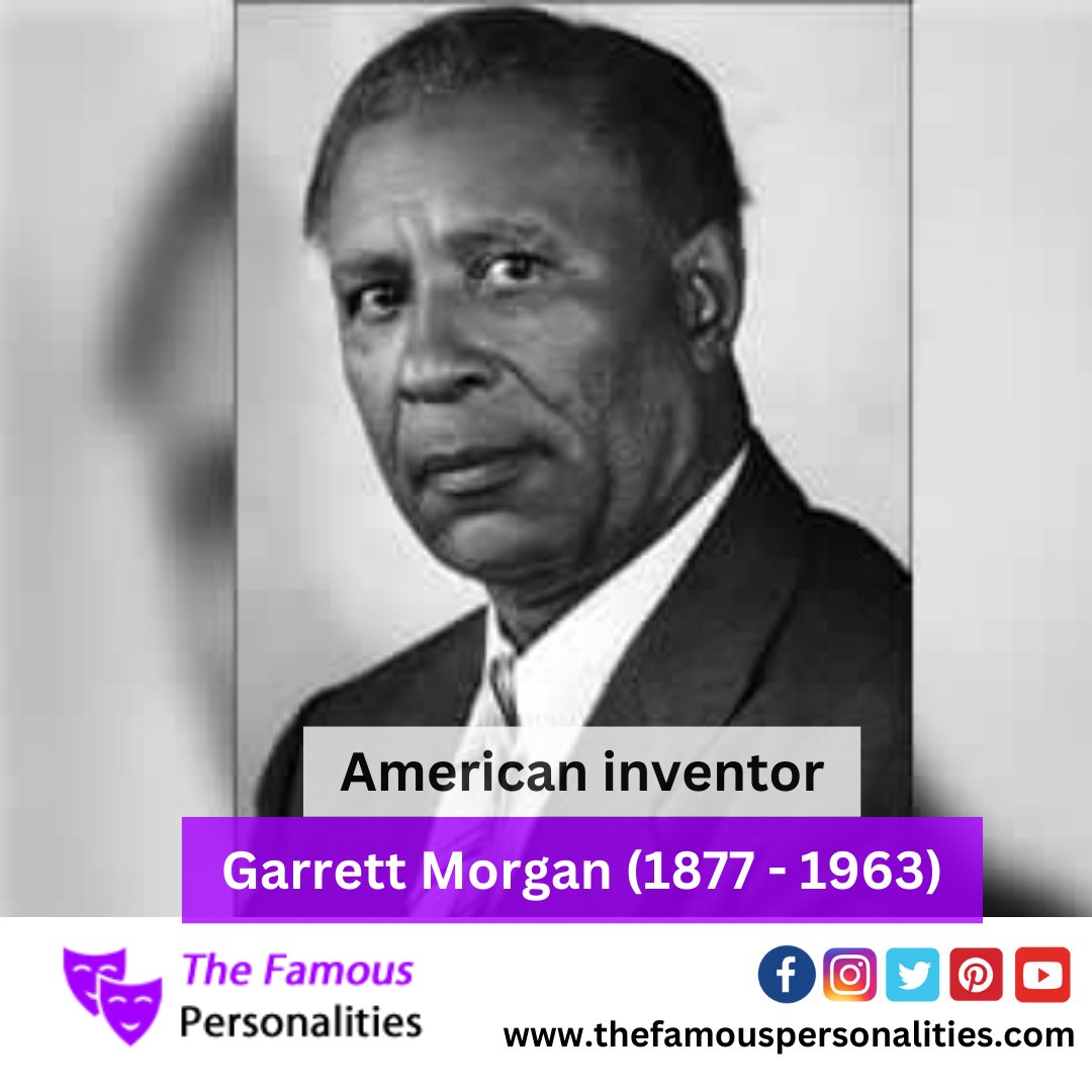 #GarrettMorgan was a #inventor & #businessman best known for creating the #Morgan Safety Hood & #Smoke Protector in 1914. The gas mask was later named after the inventor. #GarrettAugustusMorgan #Americaninventor #Entrepreneur #happybirthday 

Visit - bit.ly/3J9XNxN