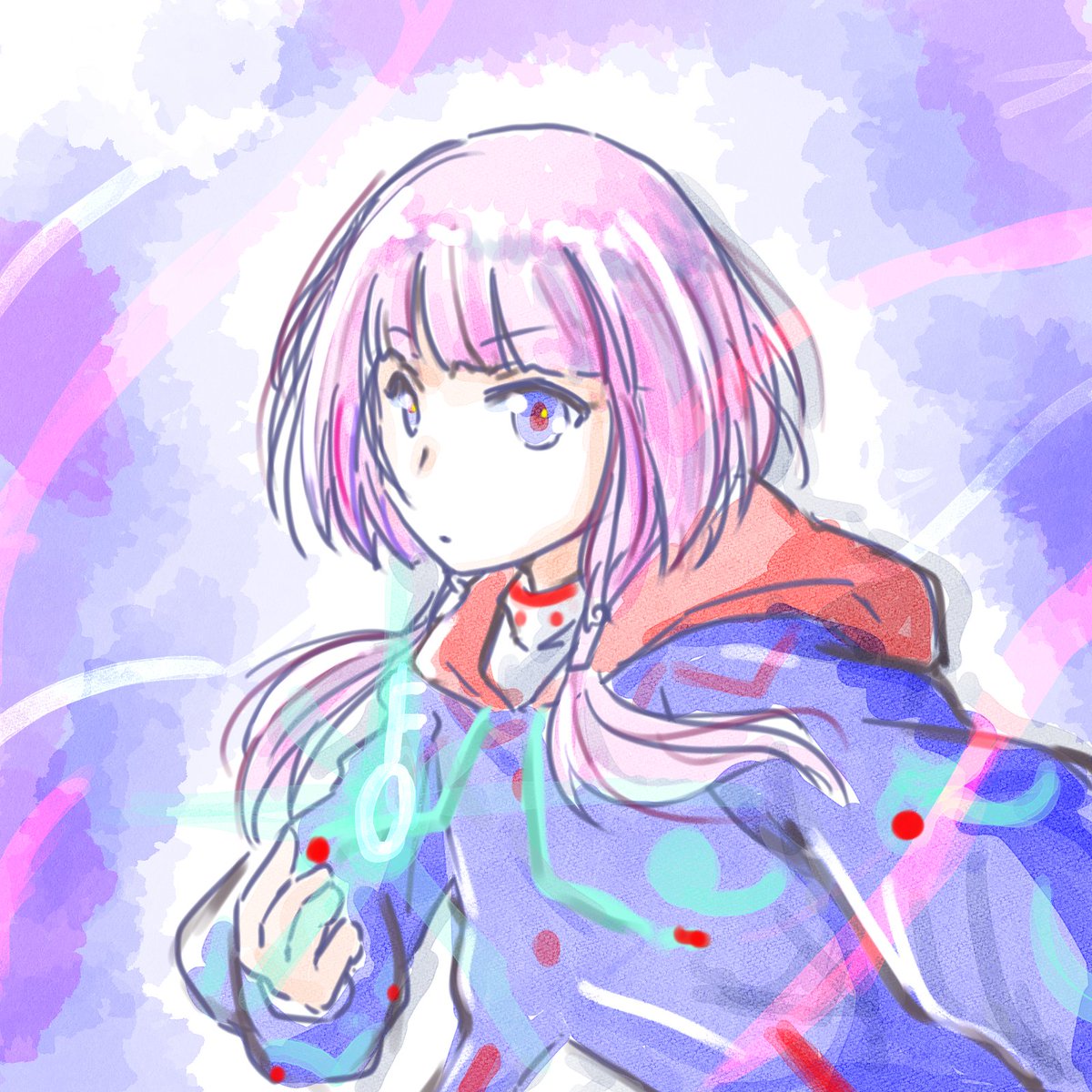 「20m/drawやる事終った!ギリギリ!せめて気持ちだけと一気描き!不可解完結!」|OGA-SAN🔭🎸🎨観測結束絵描き垢のイラスト